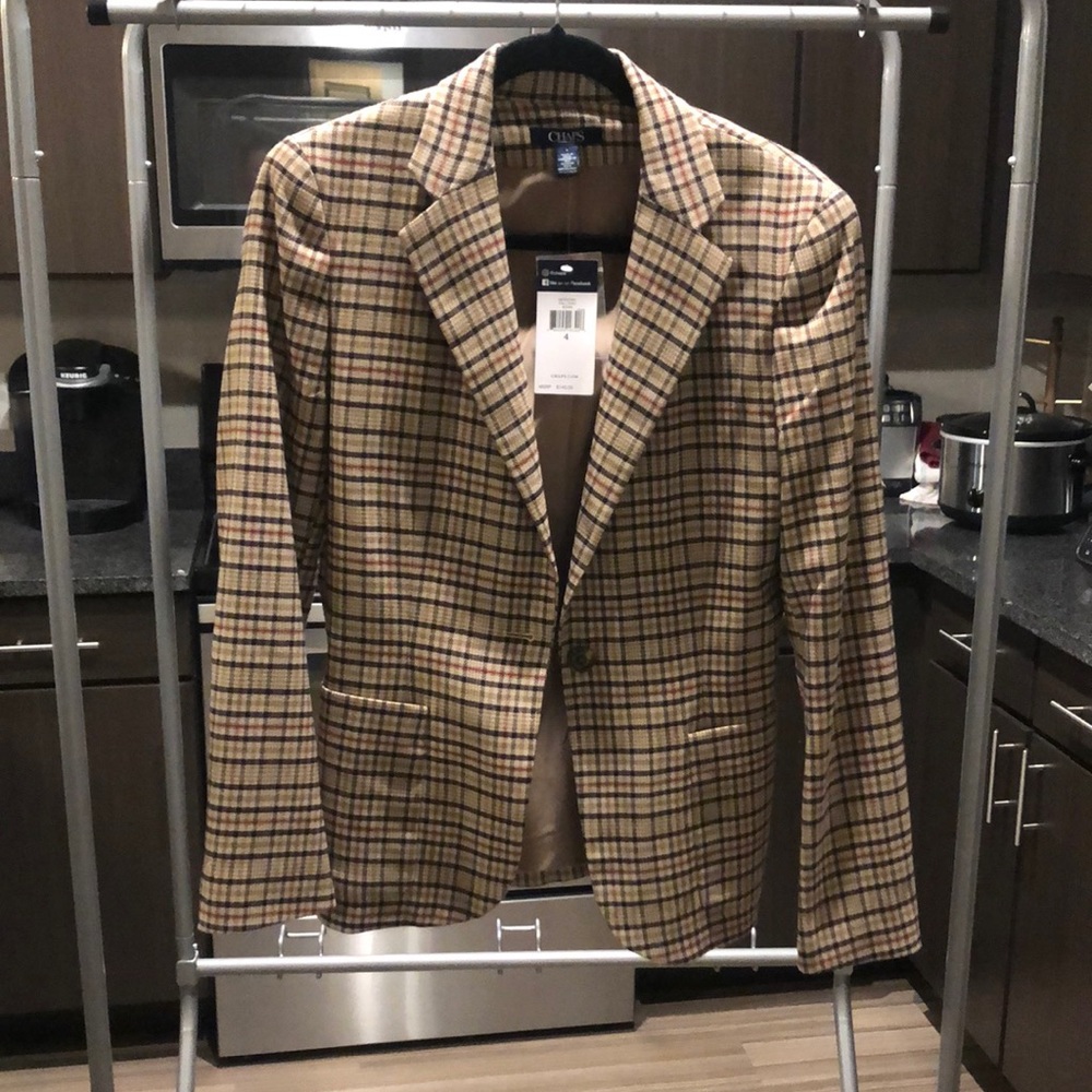 Chaps plaid blazer